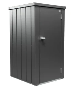 biohort Gartenschränke & Minigaragen - Terrassenschrank Julia L, ca. B77,7/H140,2/T87 cm Dunkelgrau