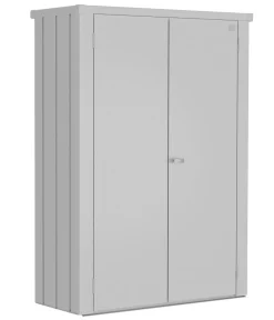 biohort Terrassenschrank Romeo M High, ca. B132/H181/T57 cm Silber