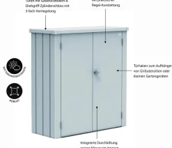 biohort Terrassenschrank Romeo® Silber Sale