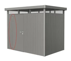 biohort Fenster & Türen - Türanschlag links passend für Gerätehäuser HighLine, Panorama und AvantGarde