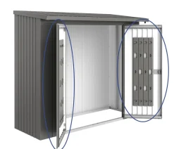 biohort Kaminholzregale > Türpaket WoodStock® 230