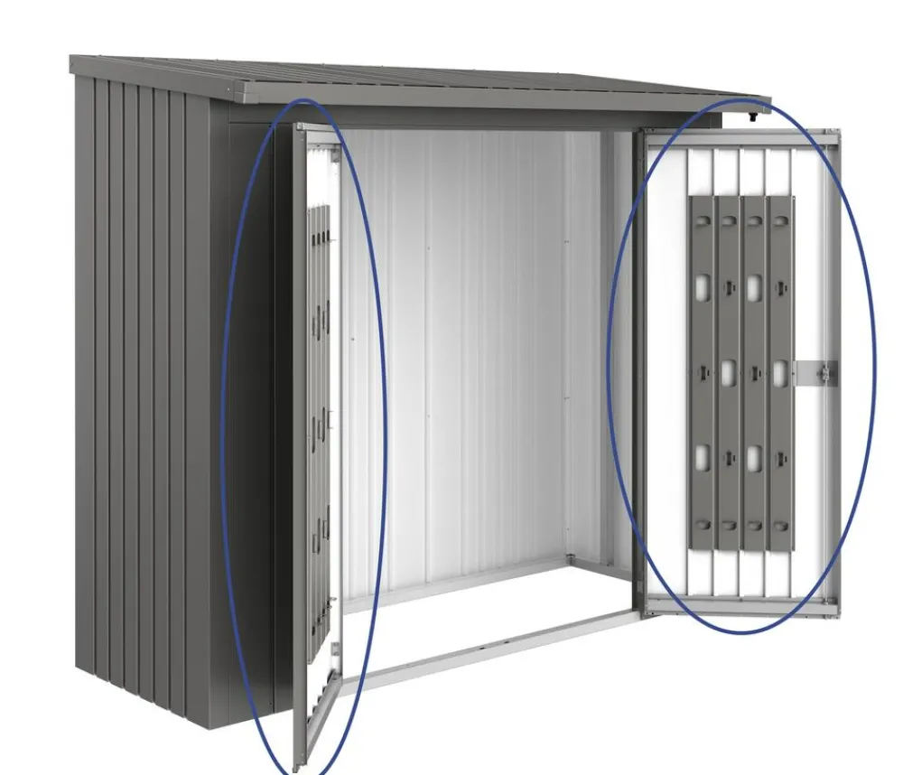 biohort Kaminholzregale > Türpaket WoodStock® 230