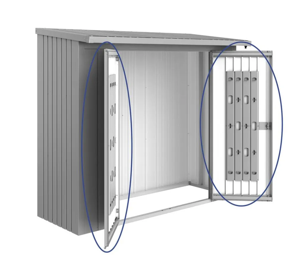 biohort Türpaket WoodStock® 230 Silber Hot
