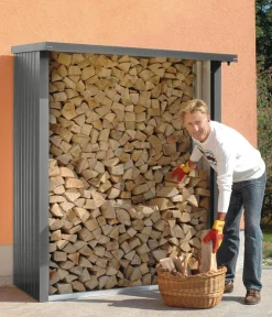 biohort Kaminholzregale - WoodStock® 230 Quarzgrau