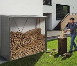 biohort Kaminholzregale - WoodStock® 230 Quarzgrau