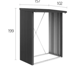 biohort Kaminholzregale > WoodStock® 150 für Kaminholz