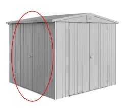 biohort zusätzliche Doppeltür für Gerätehaus Europa Silber Discount
