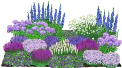 Dehner Bio Bio Stauden-Set -es Gartenparadies, 24-teilig