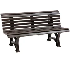 Blome 3-Sitzer Gartenbänke|Gartenbänke Kunststoff - Bank Helgoland, 3-Sitzer Braun