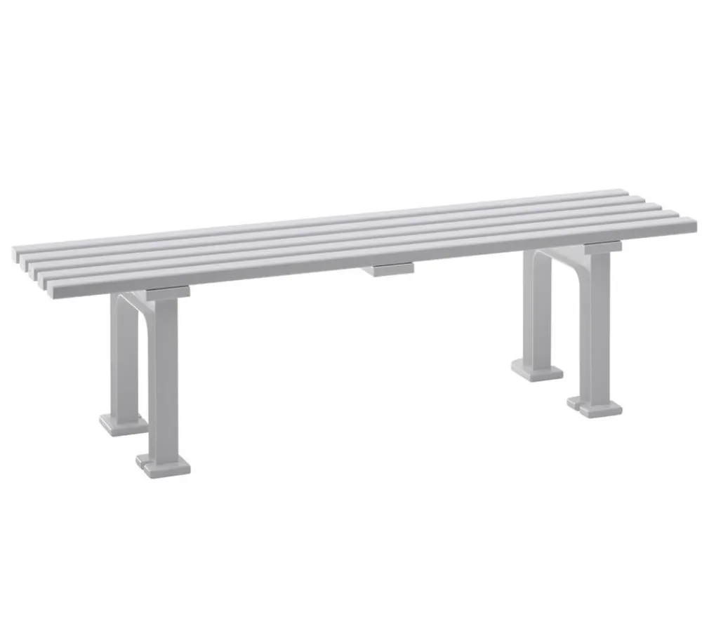 Blome 3-Sitzer Gartenbänke|Gartenbänke Kunststoff - Bank Mono I, 3-Sitzer Weiß
