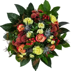 Dehner Blumensträuße > Blumenstrauß Herbsttraum, ca. Ø35 cm