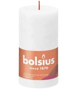 Bolsius Dekoartikel > Rustik Stumpenkerze Shine, wolkiges , ca. Ø6,8/H13 cm