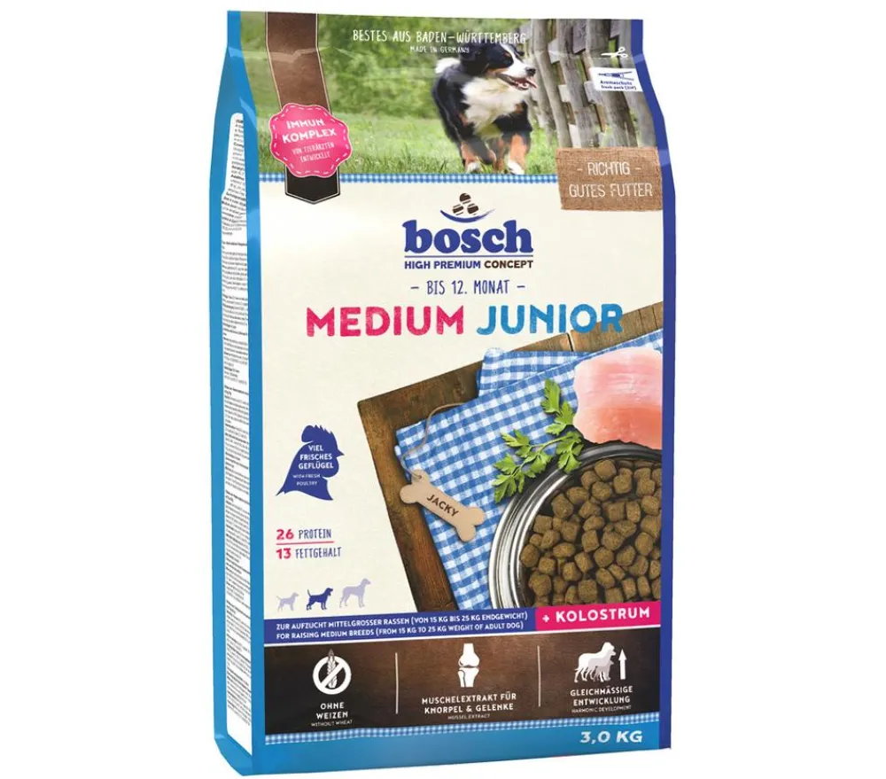 bosch Tiernahrung Trockenfutter Hund > bosch Trockenfutter für Hunde Medium Junior