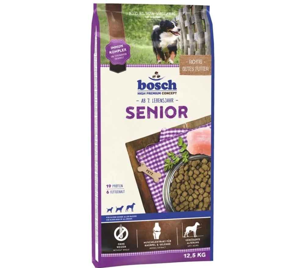bosch Tiernahrung Trockenfutter Hund - bosch Trockenfutter für Hunde Senior, Geflügel