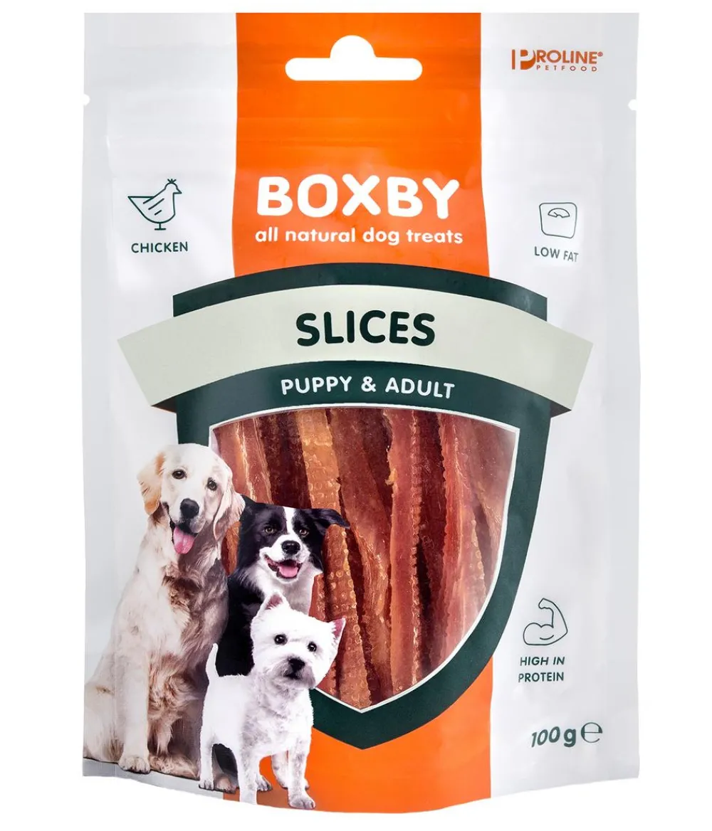 Boxby Hundeleckerlies - Hundesnack Slices Chicken, 100 g