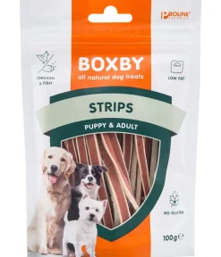 Boxby Hundeleckerlies > Hundesnack Strips, 100 g