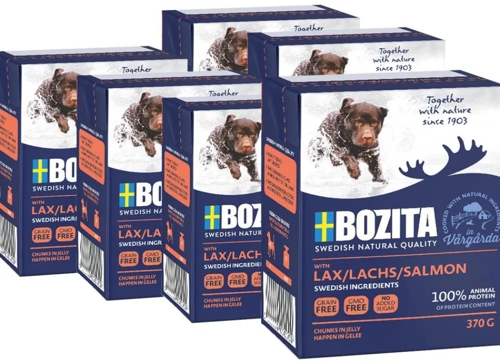 Bozita Nassfutter Hund > Nassfutter für Hunde Häppchen in Gelee, 6 x 370 g