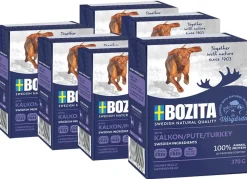 Bozita Nassfutter Hund - Nassfutter für Hunde Häppchen in Gelee, 6 x 370 g