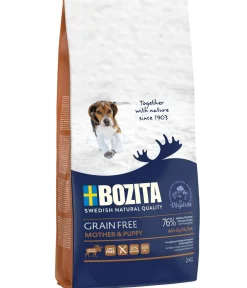 Bozita Trockenfutter Hund - Trockenfutter für Hunde Grain Free Mother & Puppy, Elch