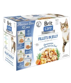 Brit care Nassfutter für Katzen Flavour Box Filets in Gelee Adult, 12 x 85 g Outlet