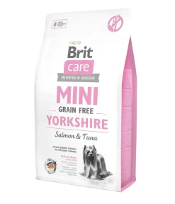 Brit care Trockenfutter Hund - Trockenfutter für Hunde Yorkshire Mini Adult, Lachs & Thunfisch