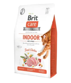 Brit care Trockenfutter Katze - Trockenfutter für Katzen Indoor Anti Stress Adult, Huhn