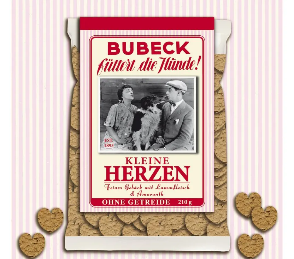 Bubeck Hundeleckerlies - Hundesnack Kleine Herzen, 210 g