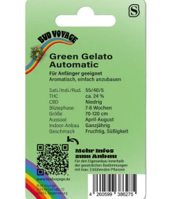 Bud Voyage Mehr Saatgut > Hanfsamen Happy Green Gelato, 3 Stk.