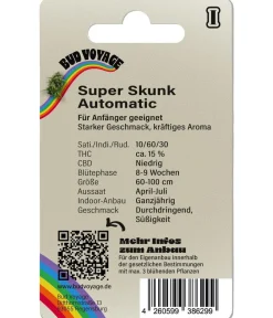 Bud Voyage Hanfsamen Schmerz weg Super Skunk, 3 Stk. Outlet