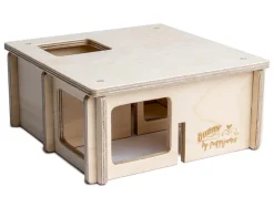 bunny® NATURE by puppijames Nagerspielzeug - Labyrinth Mini, ca. B24/H10/T24 cm Beige