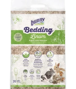 bunny NATURE Kleintierstreu & Stroh - bunny® NATURE Einstreu Bedding Linum, 35 l