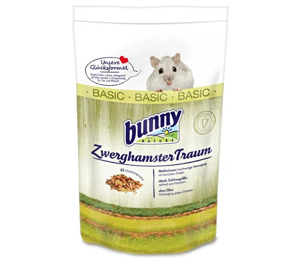 bunny NATURE Kleintierfutter - bunny® NATURE Hamsterfutter ZwerghamsterTraum BASIC, 600 g