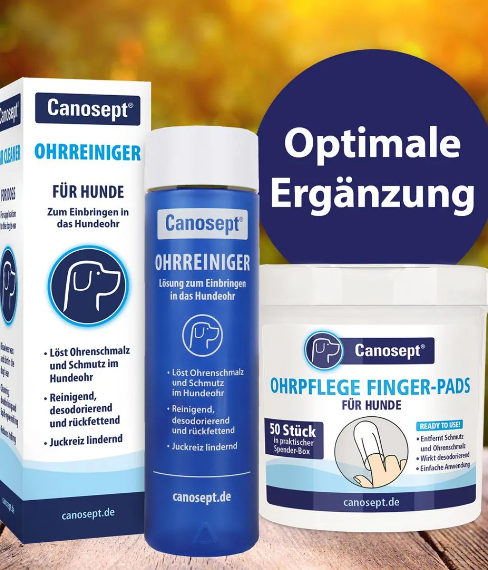 Canosept® Ohren- & Augenpflege|Hundepflege & Hygiene - Ohrreiniger für Hunde, 125 ml