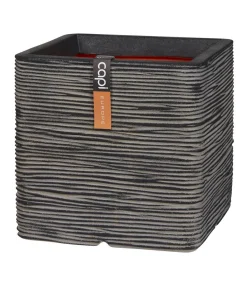 Capi Europe Kunststoff-Topf Rib, quadratisch Anthrazit Outlet