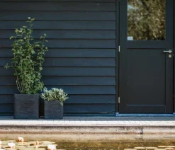Capi Europe Kunststoff-Topf Rib, quadratisch Schwarz Outlet