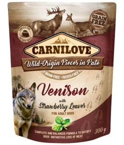 Carnilove Nassfutter Hund - Nassfutter für Hunde Wild-Origin Paté Adult, 300 g