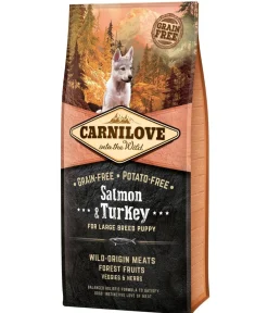 Carnilove Trockenfutter für Hunde Large Breed Puppy, Lachs & Truthahn Outlet