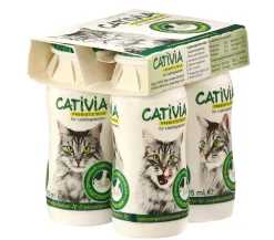 Cativia Katzenleckerlies & Getränke - Katzensnack Katzenmilch, 24 x 95 ml