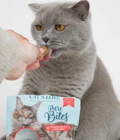 CAT'S LOVE Katzenleckerlies & Getränke - Katzensnack Pure Bites