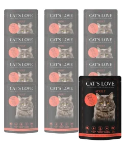 CAT'S LOVE Nassfutter Katze > Nassfutter für Katzen Adult Pur, 12 x 85 g