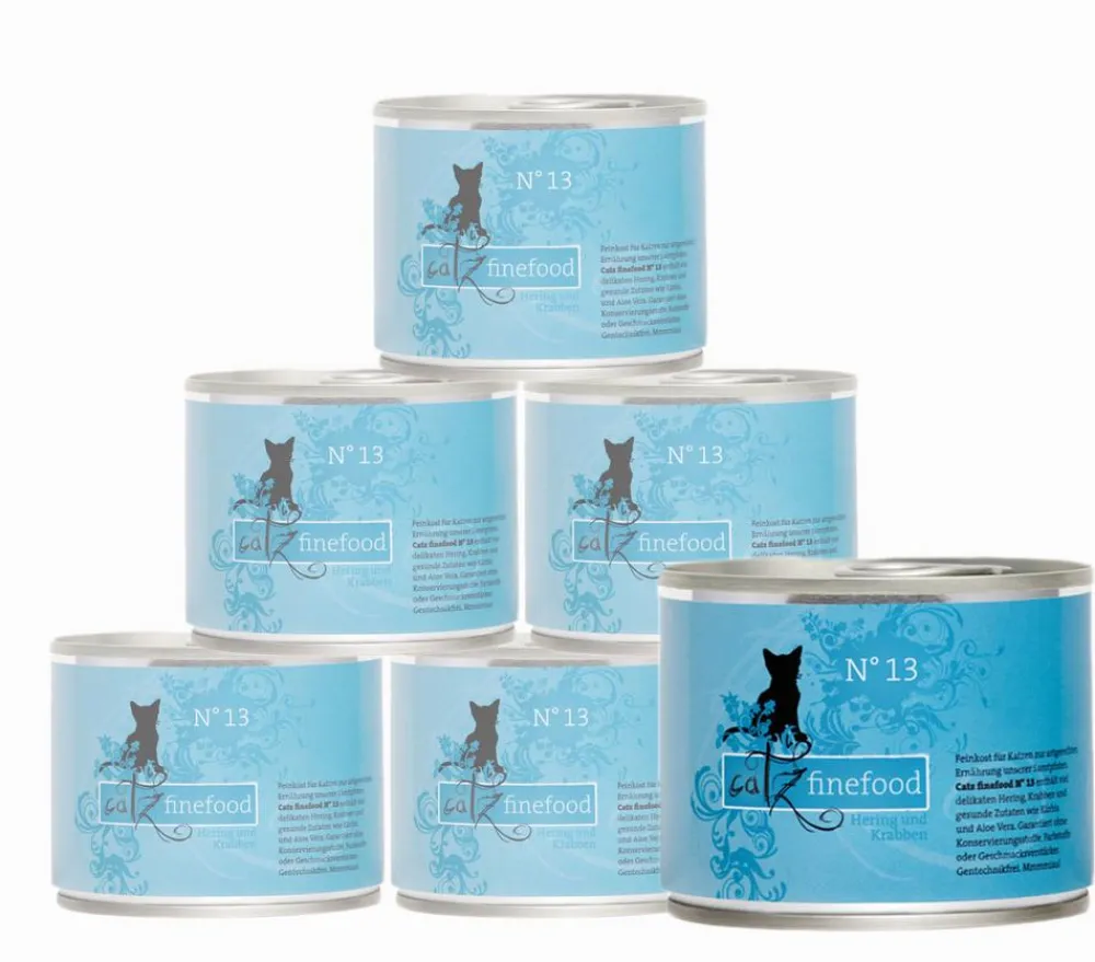 catz finefood Nassfutter Katze > Nassfutter für Katzen, 6 x 200 g