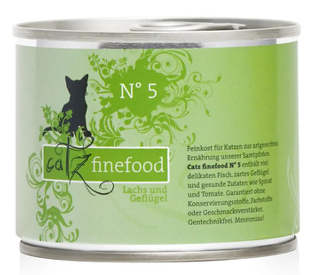 catz finefood Nassfutter Katze > Nassfutter für Katzen, 6 x 200 g