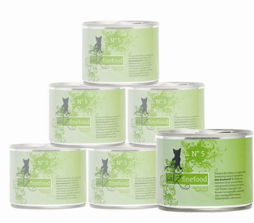 catz finefood Nassfutter Katze > Nassfutter für Katzen, 6 x 200 g