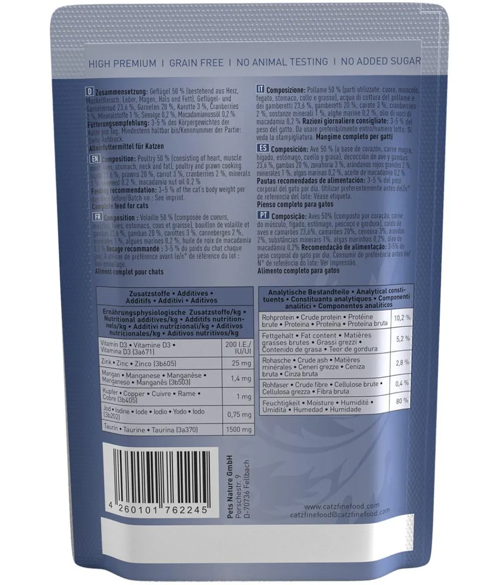 catz finefood Nassfutter Katze > , Nassfutter für Katzen, 16 x 85 g