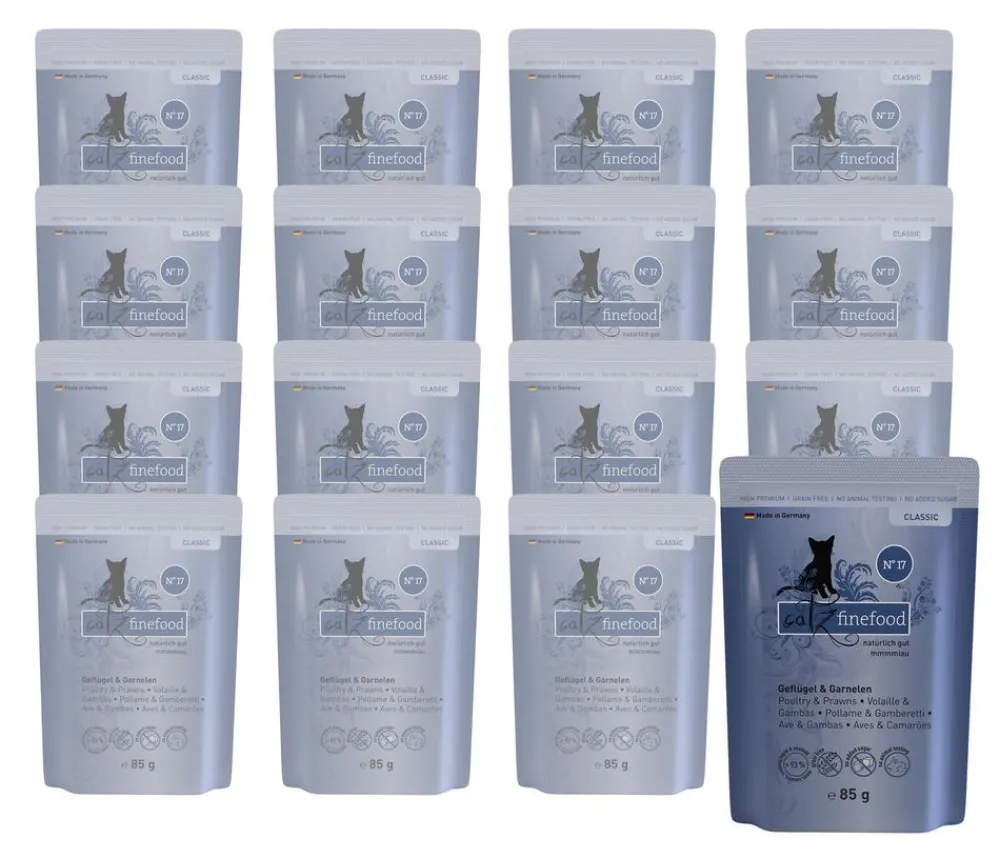 catz finefood Nassfutter Katze > , Nassfutter für Katzen, 16 x 85 g