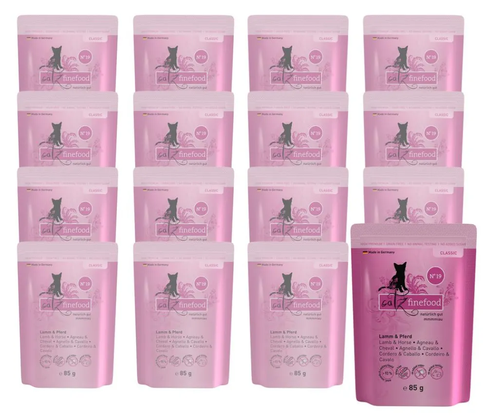 catz finefood , Nassfutter für Katzen, 16 x 85 g New