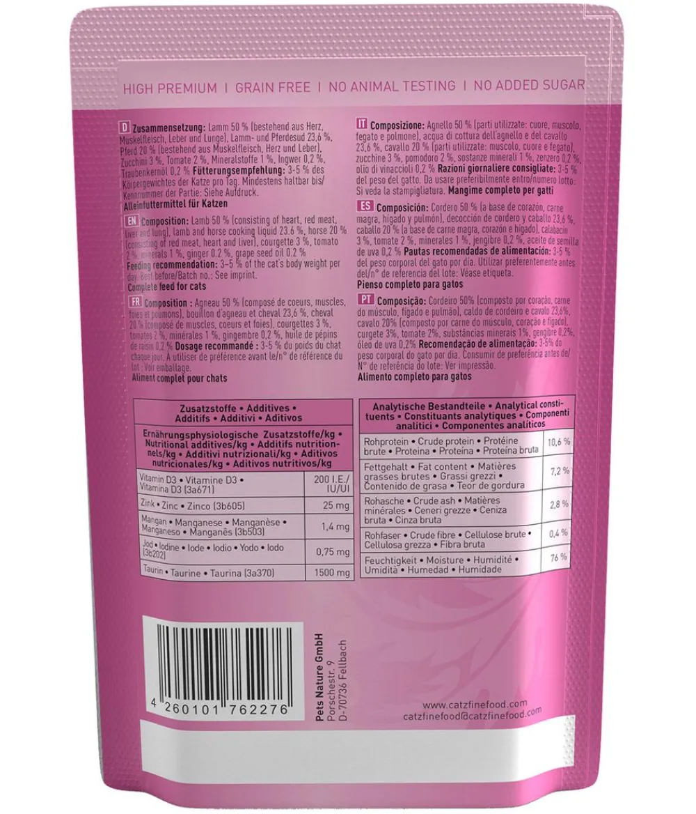 catz finefood , Nassfutter für Katzen, 16 x 85 g New