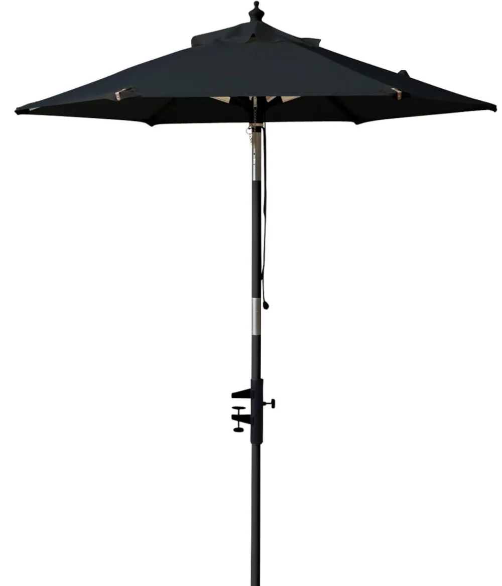 Cinas Balkonschirm, rund, ca. Ø180/H200 cm Schwarz Online