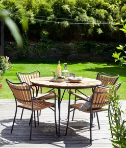 Cinas Garten-Esstische|Gartentische Holz > Gartentisch Ellen, ca. Ø110/H74 cm