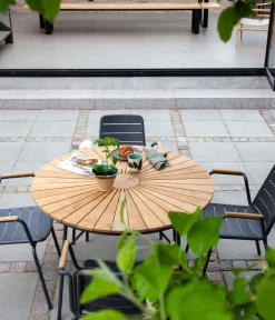 Cinas Garten-Esstische|Gartentische Holz > Gartentisch Ellen, ca. Ø110/H74 cm
